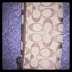 Brown Coach Wallet with signature “C” design